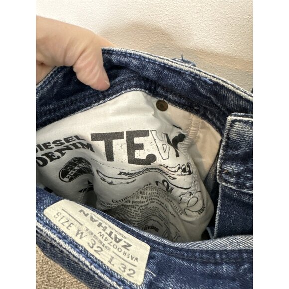 Diesel Zathan Men 32X28 Bootcut Denim Jeans Blue 100% Cotton - Picture 8 of 10